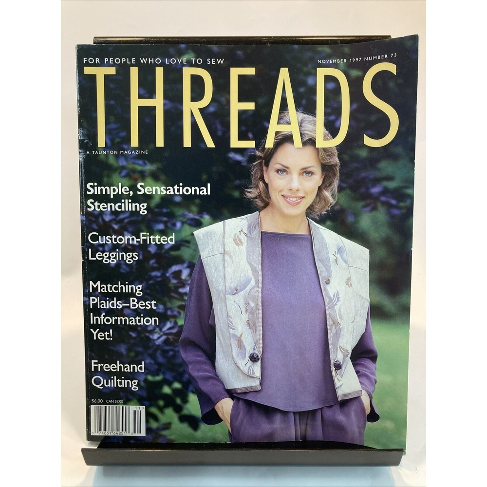 Taunton's Threads Magazine November 1997 #73 See Pics for Articles